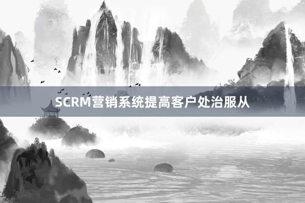 SCRM营销系统提高客户处治服从